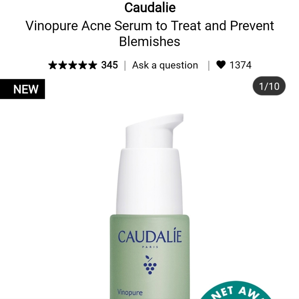NIB CAUDALIE VINOPURE ACNE SERUM